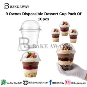 9 Ownes Dispossible Dessert Cup Pack Of 10pcs