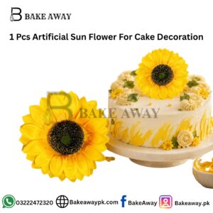 1 Pcs Artificial Sun Flower For Cake Decoration