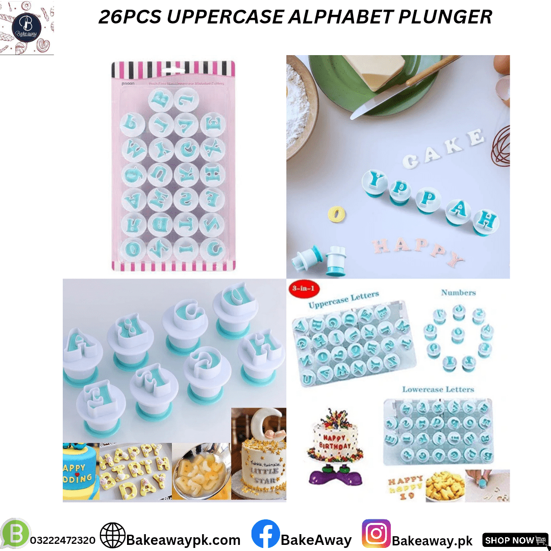 26PCS UPPERCASE ALPHABET PLUNGER SET