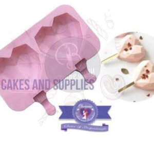 2cavity Heart Cakesicle Mould