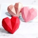 15cavity Small Geometric Heart Mould - Image 2