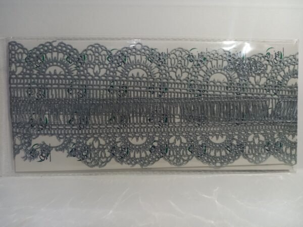 SILVER EDIBLE LACE DESIGN 1