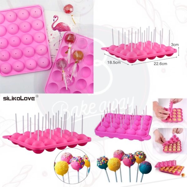 20 CAVITY ROUND LOLLIPOP MOULD