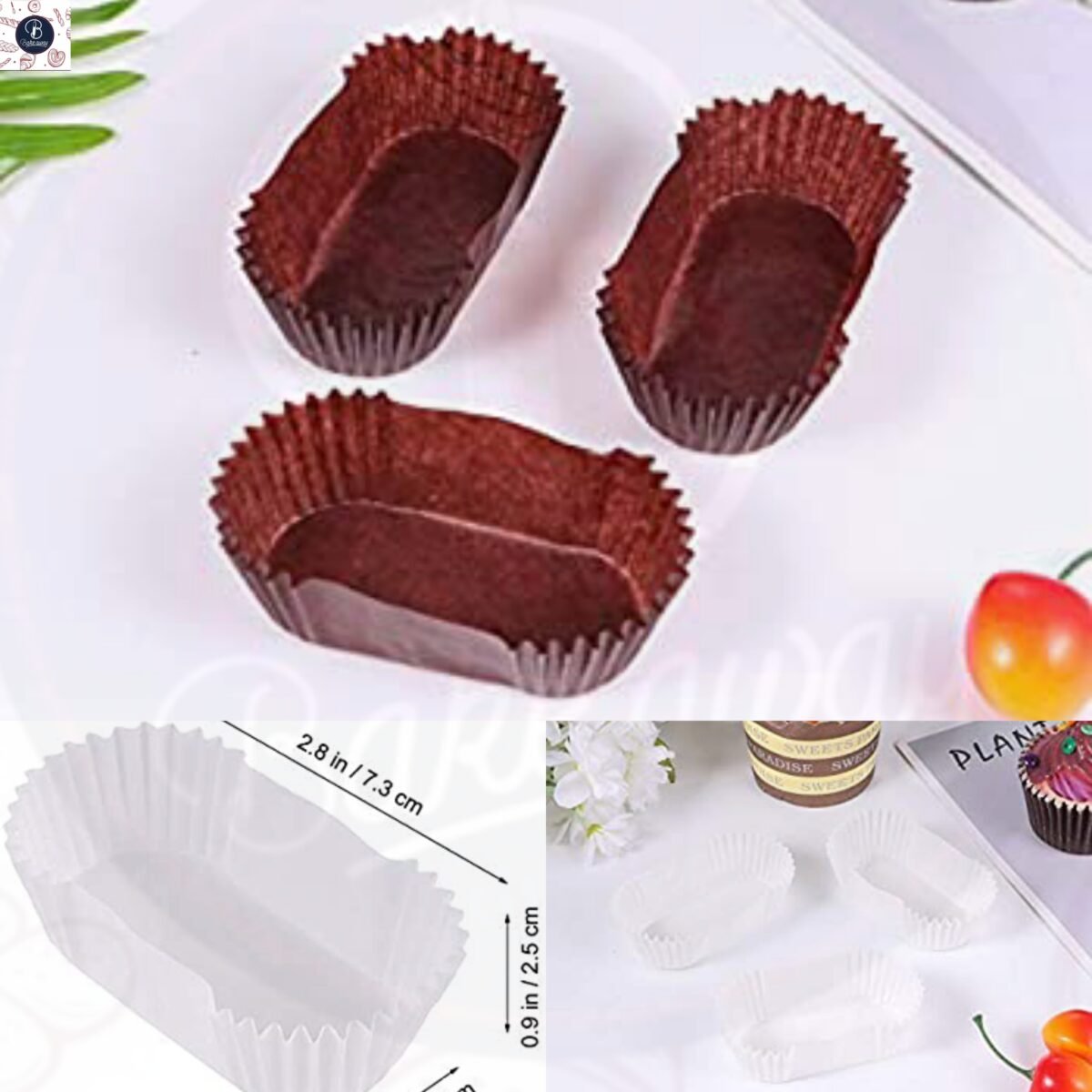 PASTRY LINER PACK OF 48PCS Bake Away