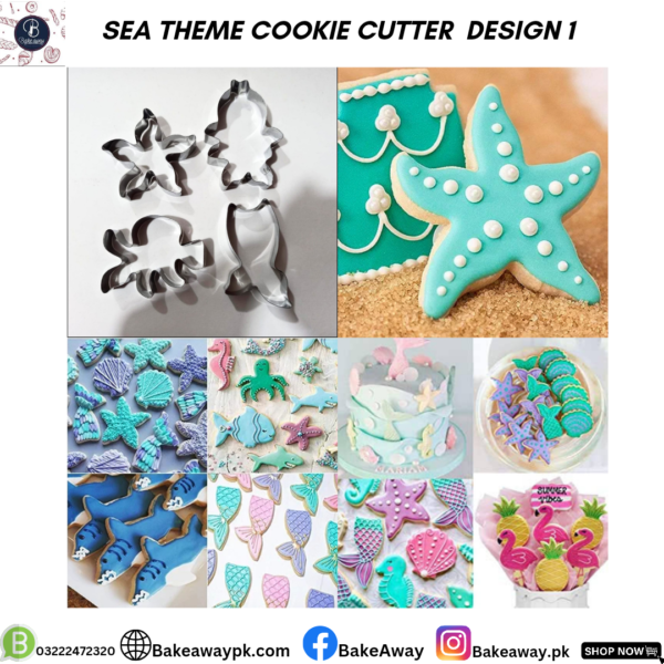 SEA THEME COOKIE CUTTER DESIGN 1