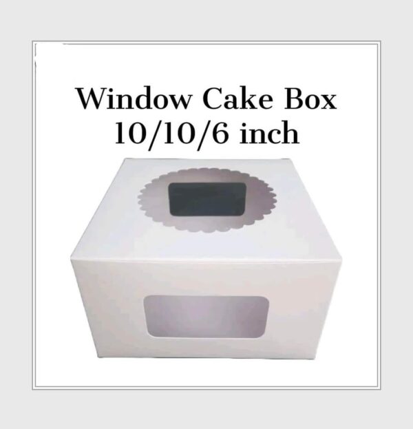 10x10x6 winodw cake box