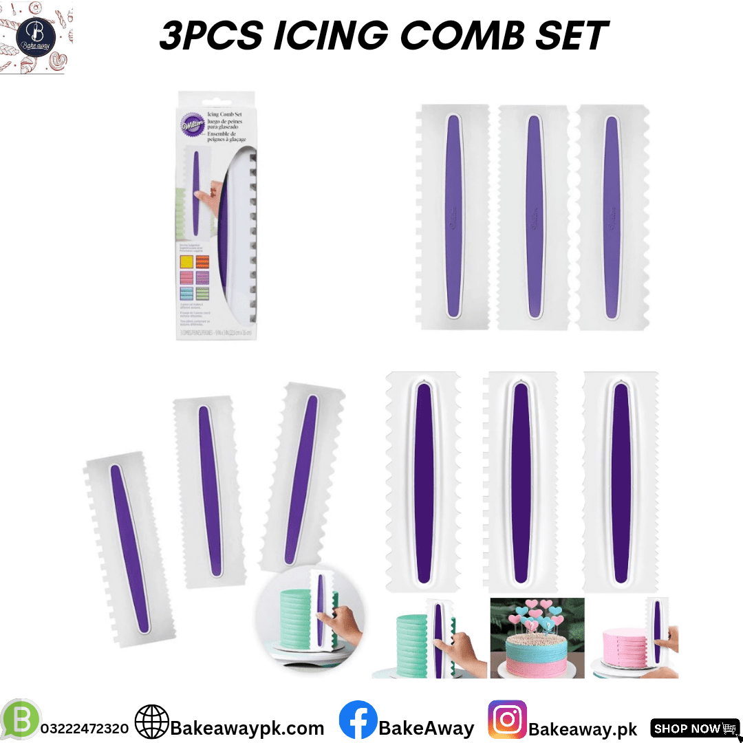3PCS ICING COMB SET