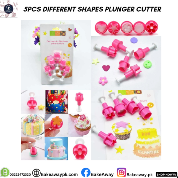 5PCS DIFFERENT SHAPES PLUNGER CUTTER