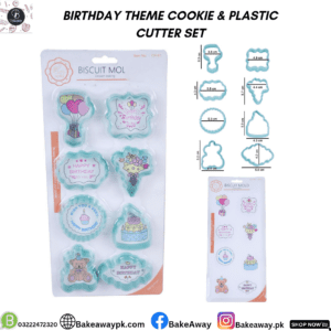 Birthday Theme Cookie & Plastic Cutter