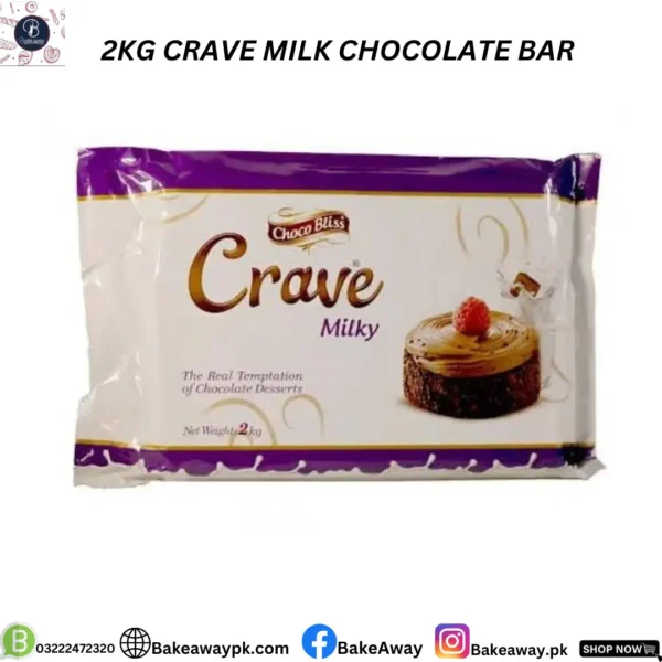 2KG CRAVE MILK CHOCOLATE BAR