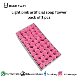 Light pink artificial soap flower pack of 1 pcs
