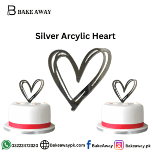 Silver Arcylic Heart