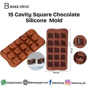 15 Cavity Square Chocolate Silicone Mold