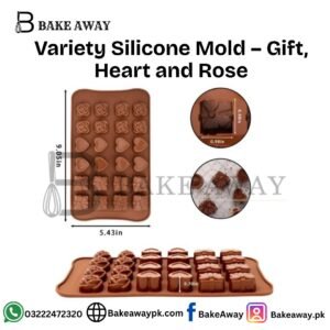Variety Silicone Mold - Gift,Heart and Rose