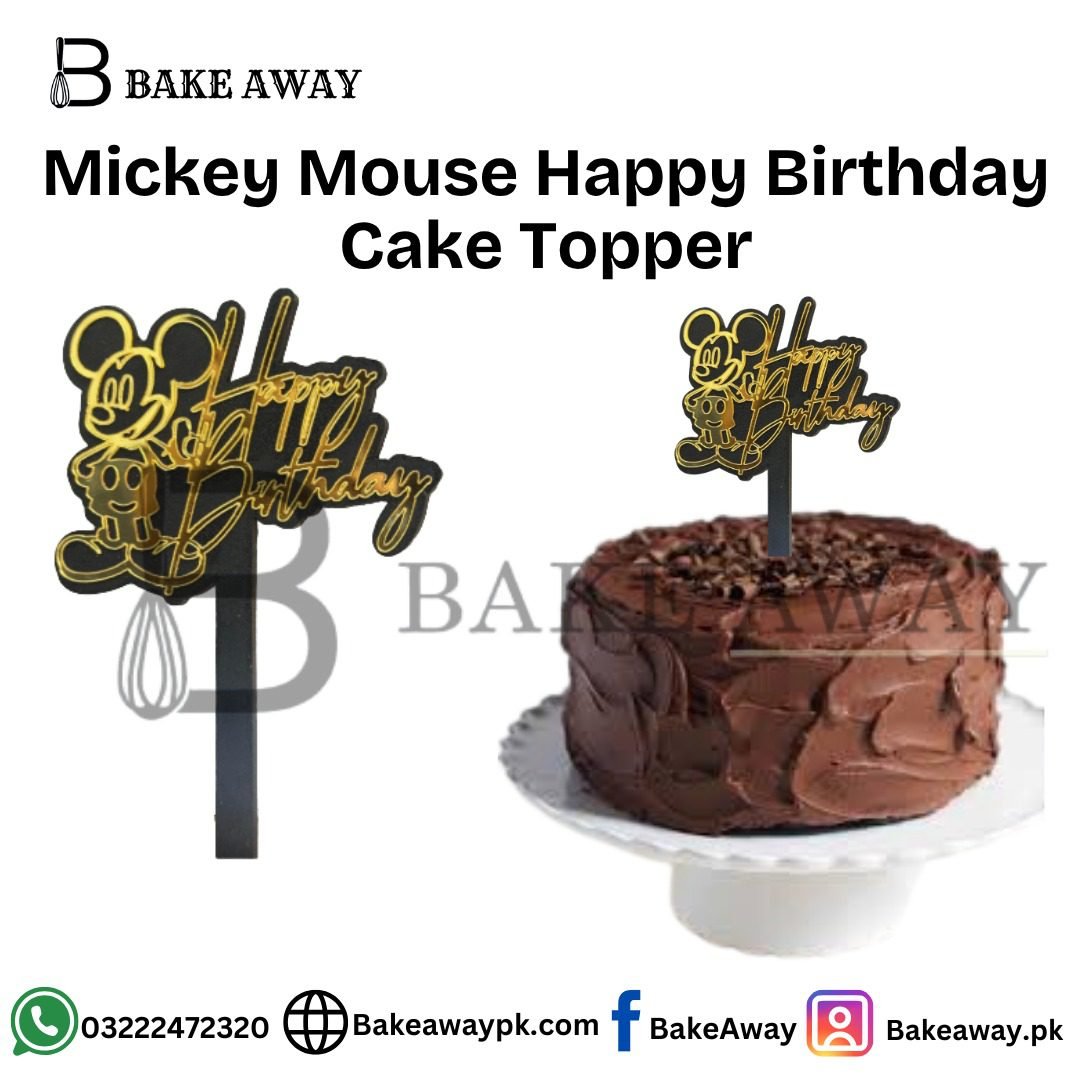 Mickey Mouse Happy Birthday Cake Topper