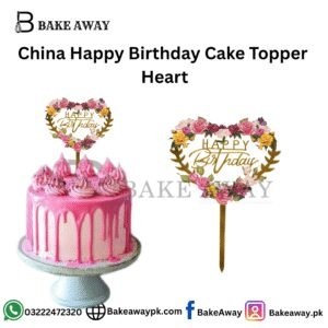 China Happy Birthday Cake Topper Heart