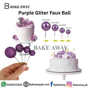 Purple Gliter Faux Ball