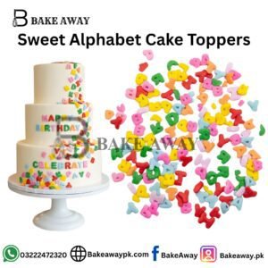 Sweet Alphabet Cake Toppers