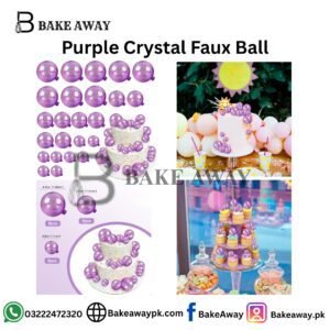 Purple Crystal Faux Ball