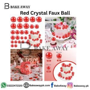 Red Crystal Faux Ball