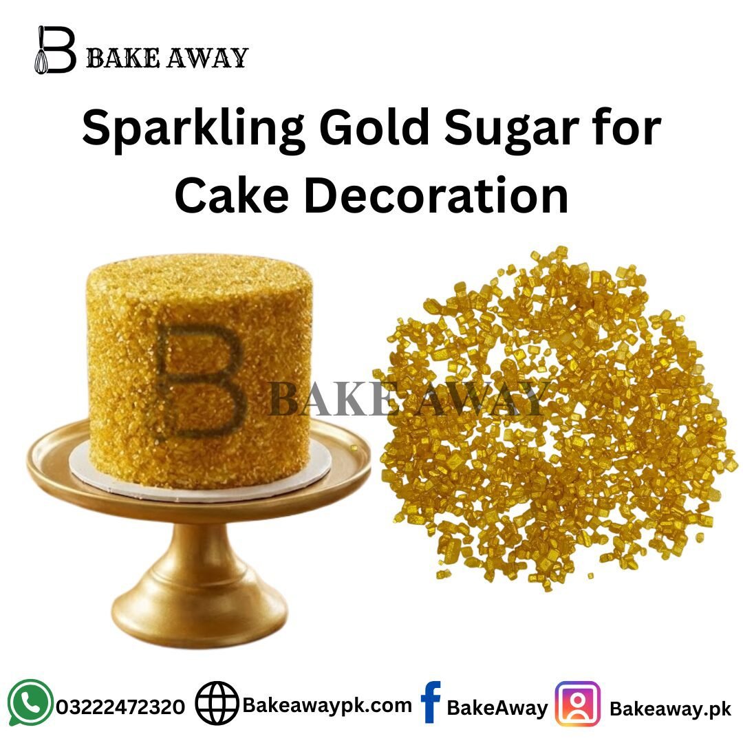 Sparkling Gold Sugar for Cake Decoration