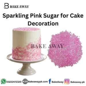 Sparkling Pink Sugar for Cake Decoration