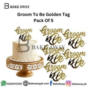 Groom To Be Golden Tag  Pack Of 5