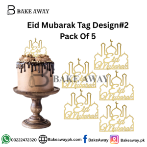 Eid Mubarak Tag Design#2 Pack Of 5