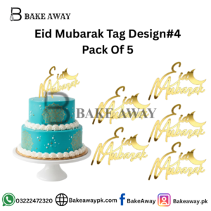 Eid Mubarak Tag Design#4 Pack Of 5