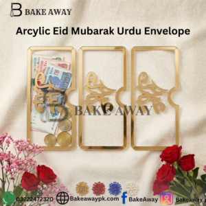 Arcylic Eid Mubarak Urdu Envelope
