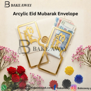 Arcylic Eid Mubarak Envelope