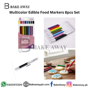Multicolor Edible Food Markers 8pcs Set
