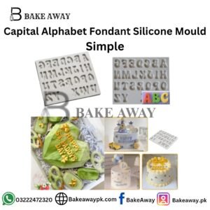 Capital Alphabet Fondant Silicone Mould Simple