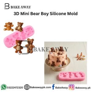3D Mini Bear Boy Silicone Mold