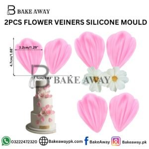 2PCS FLOWER VEINERS SILICONE MOULD