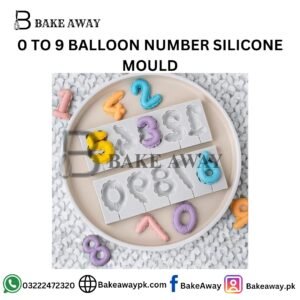 0 TO 9 BALLOON NUMBER SILICONE MOULD