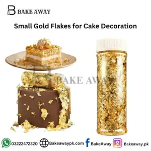 Small Gold Flakes for Cake Decoration