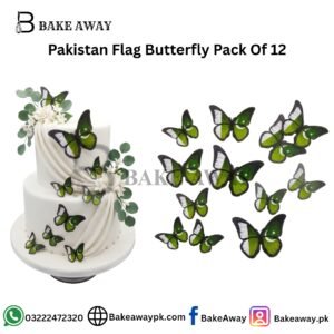 Pakistan Flag Butterfly Pack Of 12