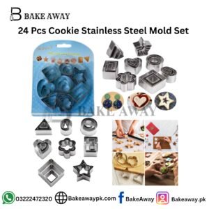 24 Pcs Cookie Stainless Steel Mold Set