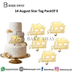 14 August Star Tag PackOf 5