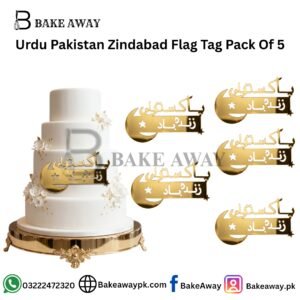 Urdu Pakistan Zindabad Flag Tag Pack Of 5