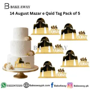 14 August Mazar e Qaid Tag Pack of 5