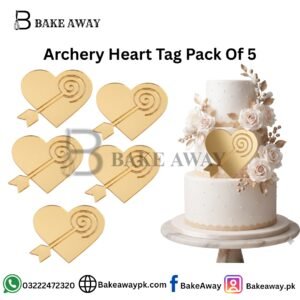 Archery Heart Tag Pack Of 5