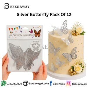 Silver Butterfly Pack Of 12