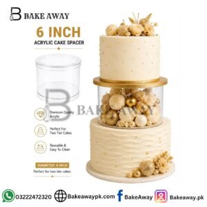 6 Inch Acrylic Cake Spacer