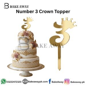 Number 3 Crown Topper