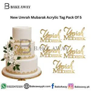 New Umrah Mubarak Acrylic Tag Pack Of 5