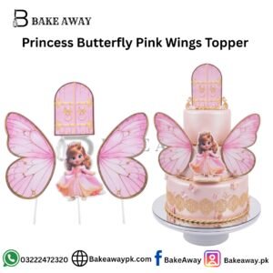 Princess Butterfly Pink Wings Topper
